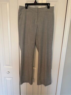 Ann Taylor Light Gray Wide Leg Dress Pants